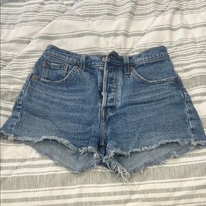 Levi’s Blue Denim Cutoff Shorts